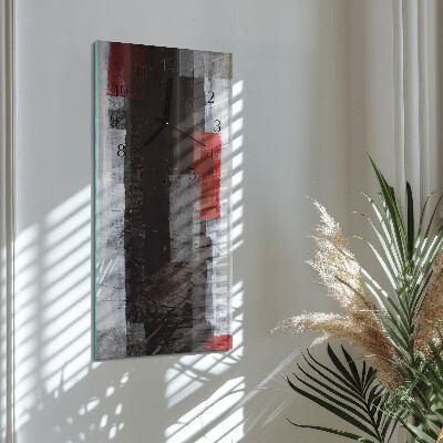 Ceas din sticlă dreptunghiular vertical Abstracție