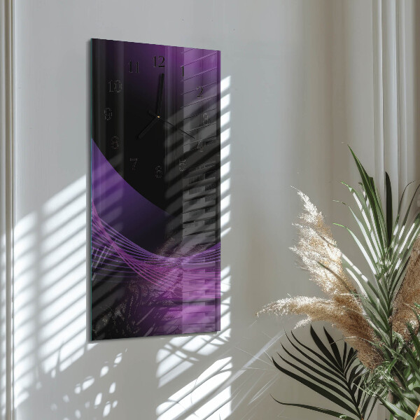 Ceas din sticlă dreptunghiular vertical Abstracție