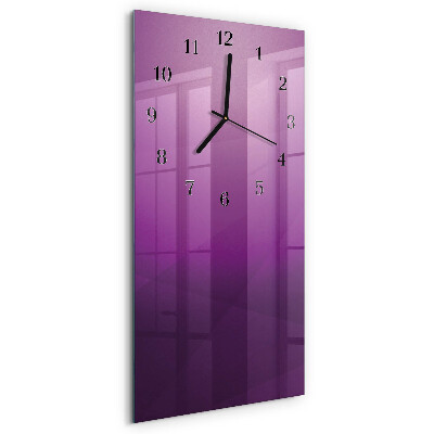 Ceas din sticlă dreptunghiular vertical Material