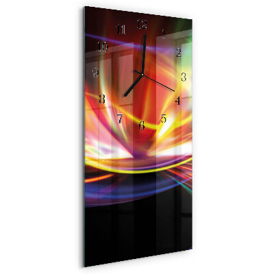Ceas din sticlă dreptunghiular vertical Artă abstractă