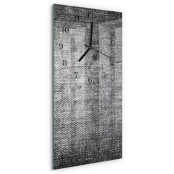Ceas din sticlă dreptunghiular vertical Material