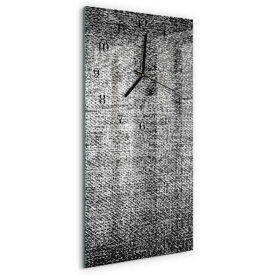Ceas din sticlă dreptunghiular vertical Material