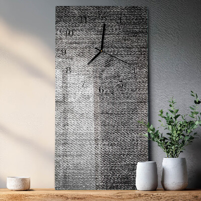 Ceas din sticlă dreptunghiular vertical Material