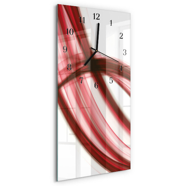Ceas din sticlă dreptunghiular vertical Linii abstracte