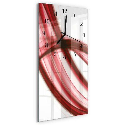 Ceas din sticlă dreptunghiular vertical Linii abstracte