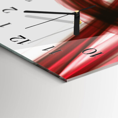 Ceas din sticlă dreptunghiular vertical Linii abstracte