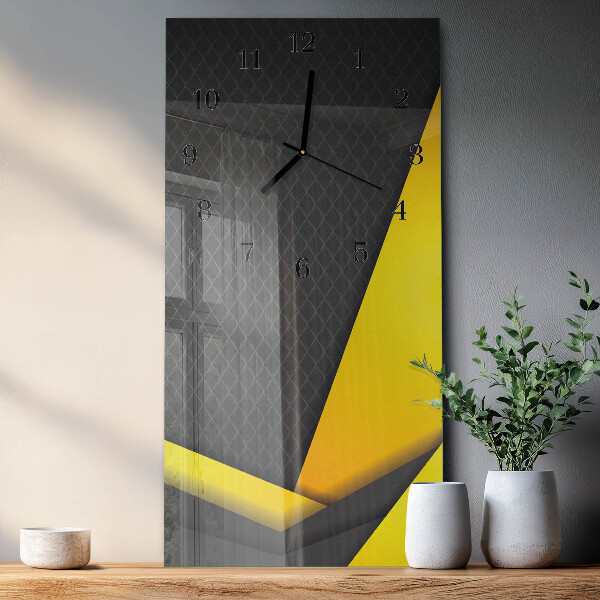 Ceas din sticlă dreptunghiular vertical Abstracție