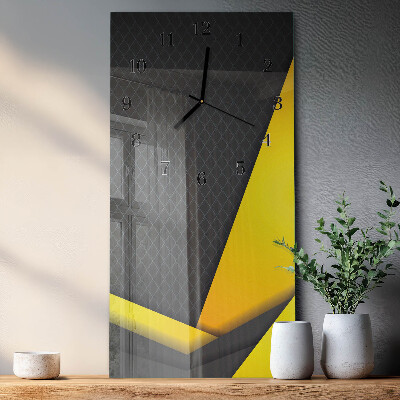 Ceas din sticlă dreptunghiular vertical Abstracție