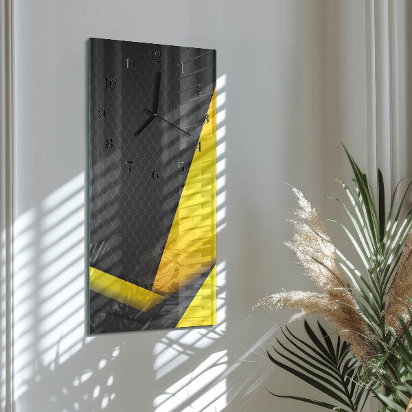 Ceas din sticlă dreptunghiular vertical Abstracție