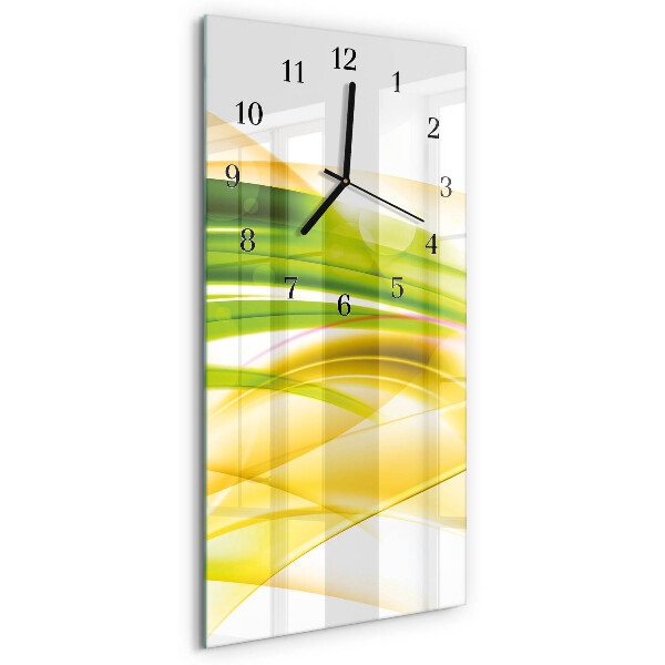 Ceas din sticlă dreptunghiular vertical Abstracție