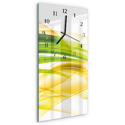 Ceas din sticlă dreptunghiular vertical Abstracție