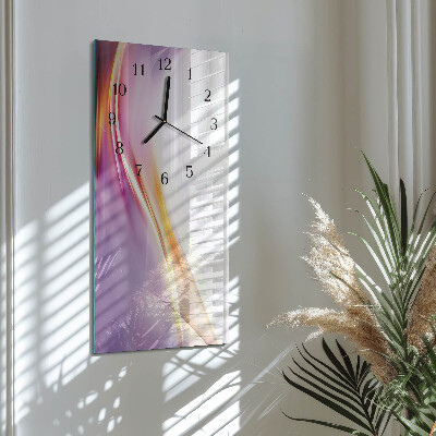 Ceas din sticlă dreptunghiular vertical Abstracție