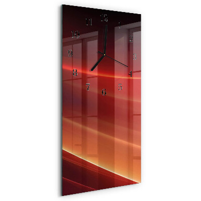 Ceas din sticlă dreptunghiular vertical Abstracție