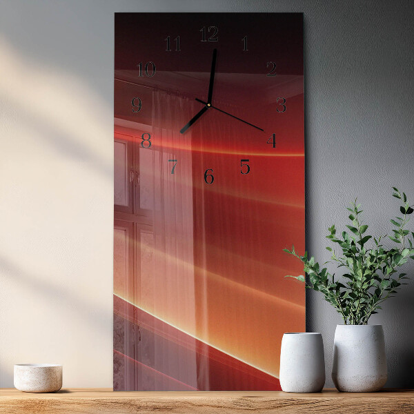 Ceas din sticlă dreptunghiular vertical Abstracție