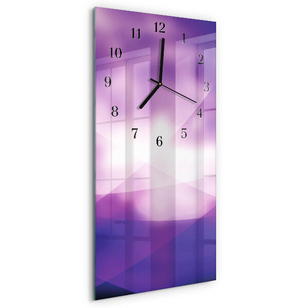 Ceas din sticlă dreptunghiular vertical Model