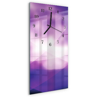 Ceas din sticlă dreptunghiular vertical Model