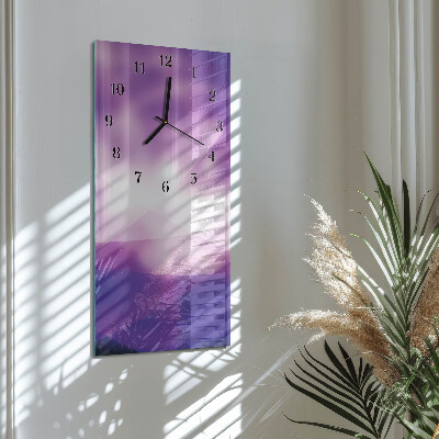 Ceas din sticlă dreptunghiular vertical Model