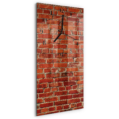 Ceas din sticlă dreptunghiular vertical Zid de cărămidă