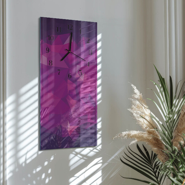Ceas din sticlă dreptunghiular vertical Model