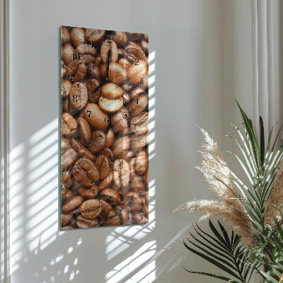 Ceas din sticlă dreptunghiular vertical Boabe de cafea