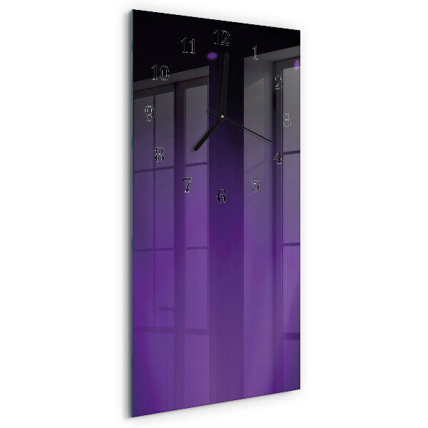 Ceas din sticlă dreptunghiular vertical Model