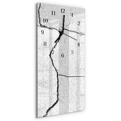Ceas din sticlă dreptunghiular vertical Ruptură