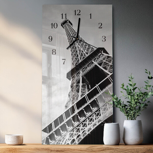 Ceas din sticlă dreptunghiular vertical Turnul Eiffel