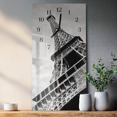 Ceas din sticlă dreptunghiular vertical Turnul Eiffel
