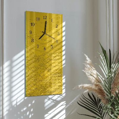 Ceas din sticlă dreptunghiular vertical Dungi