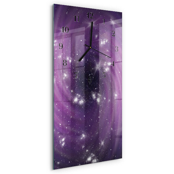 Ceas din sticlă dreptunghiular vertical Abstracție