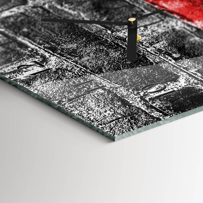 Ceas din sticlă dreptunghiular vertical Cărămidă