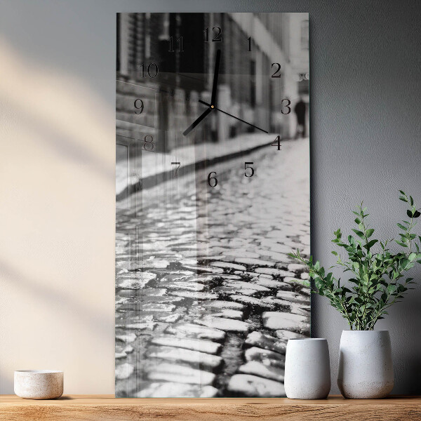 Ceas din sticlă dreptunghiular vertical Traseu
