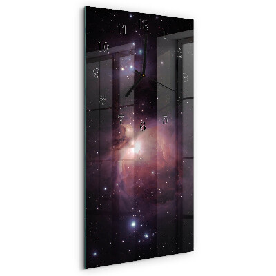 Ceas din sticlă dreptunghiular vertical Spaţiu