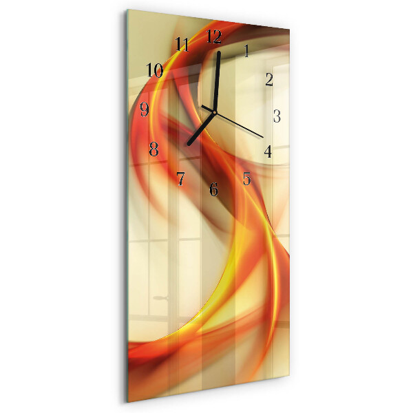 Ceas din sticlă dreptunghiular vertical Abstracție