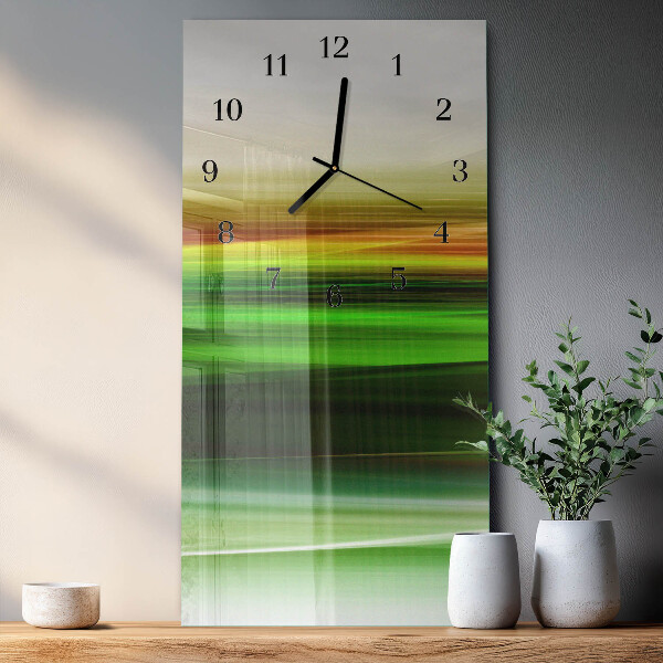 Ceas din sticlă dreptunghiular vertical Abstracție