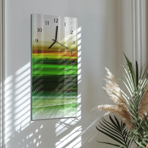 Ceas din sticlă dreptunghiular vertical Abstracție