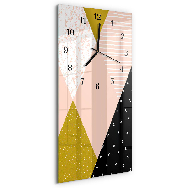 Ceas din sticlă dreptunghiular vertical Model