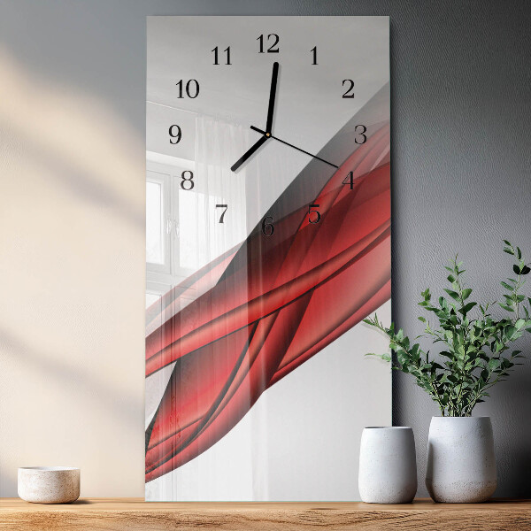 Ceas din sticlă dreptunghiular vertical Abstracție