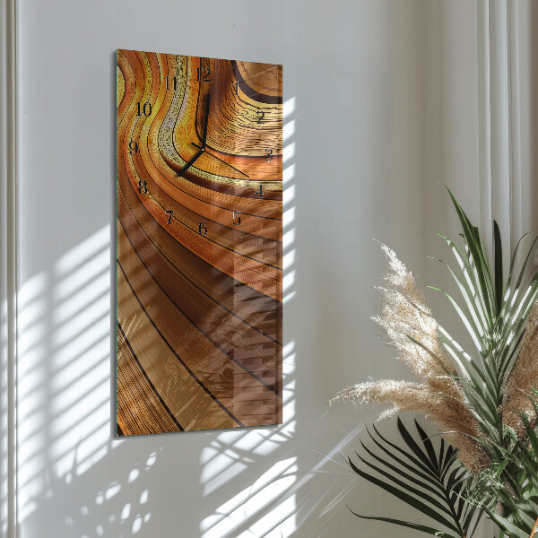 Ceas din sticlă dreptunghiular vertical Abstracție