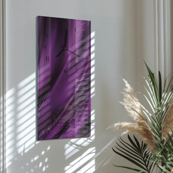 Ceas din sticlă dreptunghiular vertical Abstracție