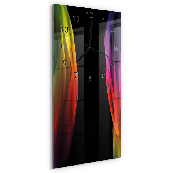 Ceas din sticlă dreptunghiular vertical Abstracție
