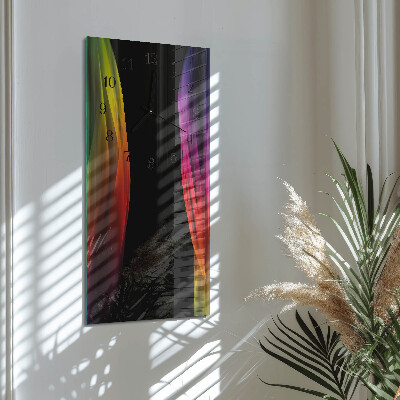 Ceas din sticlă dreptunghiular vertical Abstracție