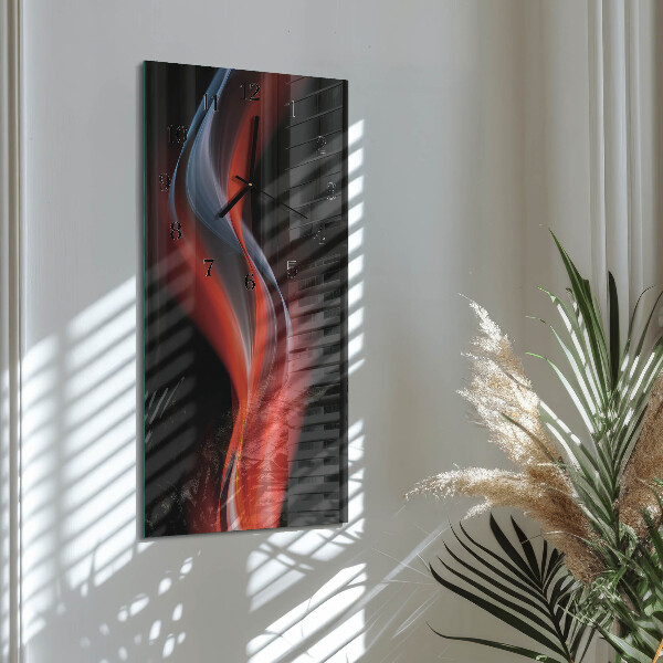 Ceas din sticlă dreptunghiular vertical Abstracție