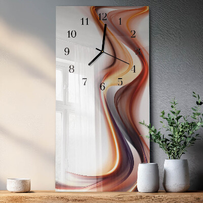 Ceas din sticlă dreptunghiular vertical Abstracție