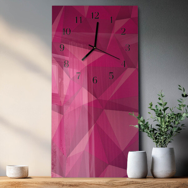 Ceas din sticlă dreptunghiular vertical Abstracție