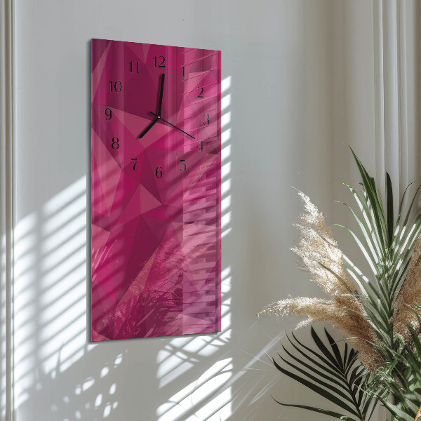 Ceas din sticlă dreptunghiular vertical Abstracție