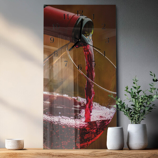 Ceas din sticlă dreptunghiular vertical Vin