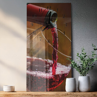 Ceas din sticlă dreptunghiular vertical Vin