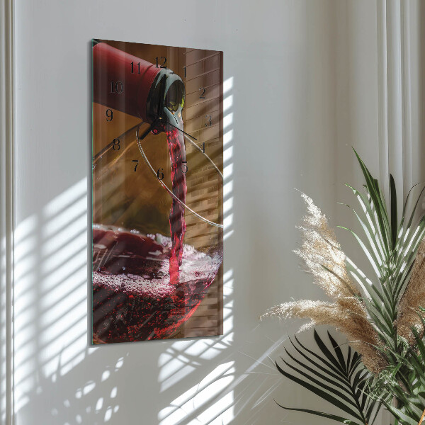 Ceas din sticlă dreptunghiular vertical Vin