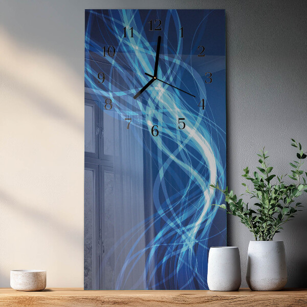 Ceas din sticlă dreptunghiular vertical Abstracție